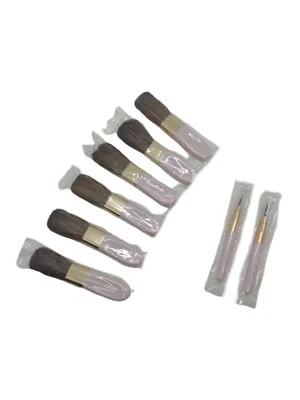 $22.43 • Buy NIP Vintage Lot Of 8 Mary Kay Pink Eye Shadow Sable Blush Lip Brushes New