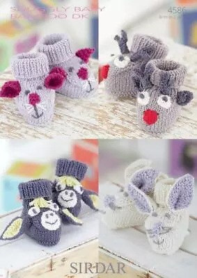 £6.49 • Buy Sirdar Knitting Pattern - Snuggly Baby Bamboo DK, Bootees 4586