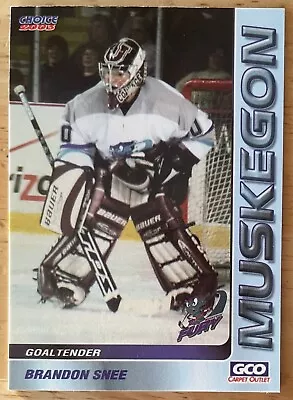 Brandon Snee  GOALIE) - 02/03 Muskegon Fury • $1.95