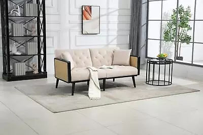 COOLMORE Velvet Sofa  Accent Sofa .loveseat Sofa With Metal Feet • $384.40