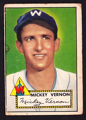 1952 Topps #106 Mickey Vernon Senators • $9