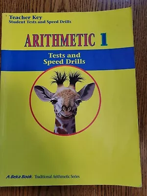 A Beka Arithmetic 1 Tests And Speed Drills Student Book  Abeka Homeschool  • $6