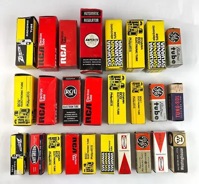 Vintage Electronic Vacuum Tubes Valves Untested Mixed Lot Of 26 Pieces • $25.77