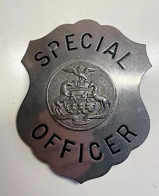 Antique PENNSYLVANIA SPECIAL OFFICER Generic POLICE BADGE C. 1915 • $125