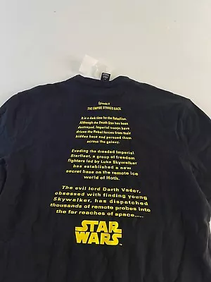 $12 • Buy NWT  H & M Star Wars Back Panel TEE T SHIRT Small S Empire Strikes Back