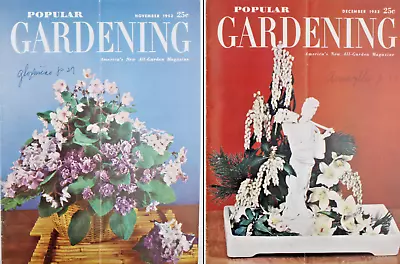 Vintage 1953 Popular Gardening Magazine Lot Spring Flowers Vegetable Garden • $19.99