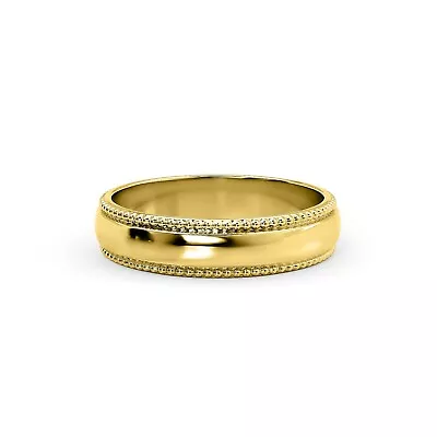 Men's And Women's 10k Yellow Gold Studded Band - Sizes 5.5 6.5 7.5 8.5 9.5 • $399