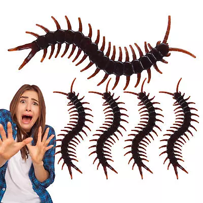 25pcs Horror Halloween Millipedes Prop Centipedes Prank Toy Simulated Tricks Toy • £7.19