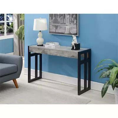 Convenience Concepts Monterey Console Table In Black Wood And Faux Birch Finish • $117.97