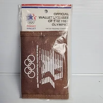 Vintage 1984 Los Angeles Summer Olympic Games Nylon Wallet New In Bag • $11.96