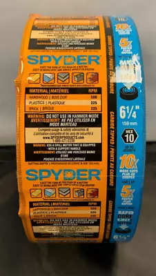 SPYDER 6-1/4  159mm Carbide Tipped Hole Saw Drill Bit Rapid Core Eject 600051CF • $25.99