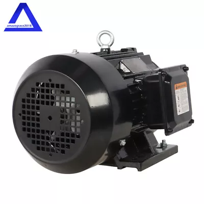 5 HP 3 Phase Electric Motor 1800 RPM 184T Frame TEFC 230/460 Volt Severe Duty • $425.12