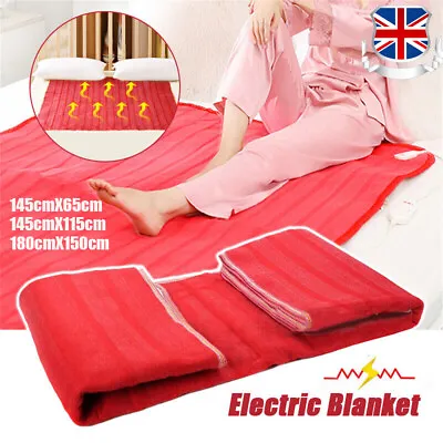 Winter Electric Blanket Heater Single Body Heated Blanket Electrothermal Pad220V • £17.59