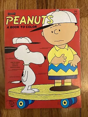 Vintage Saalfield Peanuts A Book To Color Snoopy Coloring Book Item 4549 NOS • $9.99