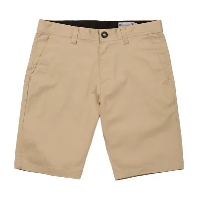 Volcom Men's Frickin Modern Stretch Chino Almond Shorts Clothing Apparel Snow... • $41.99