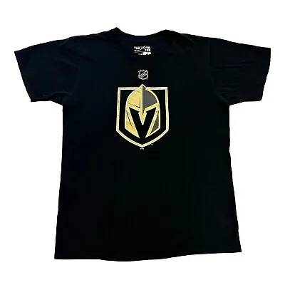 Adidas Las Vegas Golden Knights Shirt Mens Medium M Black 18 James Neal NHL • $11.88