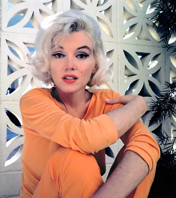 Marilyn Monroe Beautiful Using Clothes Orange 8x10 Picture Celebrity Print • $3.99