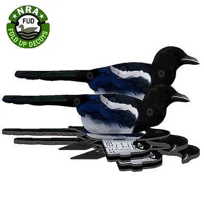 Fud Magpie Decoy 6 Pack Box New Uv Enhanced Model Decoying Shooting With Hook Uk • £28.99