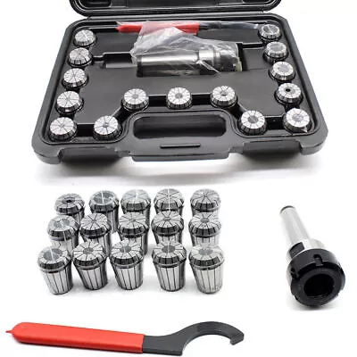 Fit Milling Machine High Precision ER32 Collet Set MT3 Shank Chuck & Spanner+Box • $59