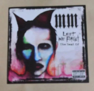 Marilyn Manson - Lest We Forget Best Of 2 Bonus Tracks No Case Cd & Inlays Only • $3.78