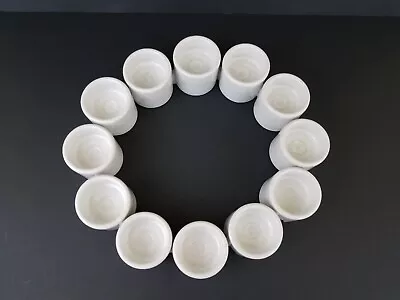 Ikea Varmeljushallare Interlocking White Ceramic Tealight Candle Holder W/Box • $14.99