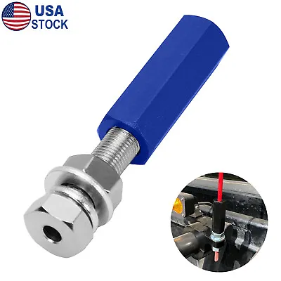 Blue 1/4  Flag Pole Holder For ATV UTV Motorcycle Dirt Bike Whip Mount Bracket • $13.50