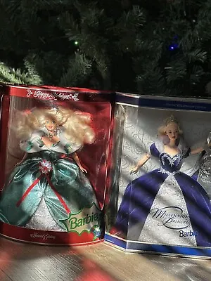 Barbie Collection Bundle Millenium Princess(2000) Happy Holidays (1995)  2 DOLLS • $300