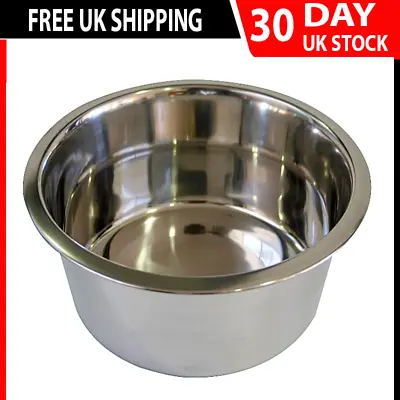 £3.99 • Buy Stainless Steel Pet Dog Food Water Bowls Cat Puppy Pet Food Dish Water Feed UK