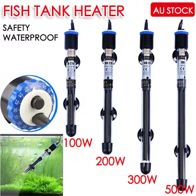 100W-500W Aquarium Submersible Fish Tank Heater Auto Water Thermostat AU • $16.95