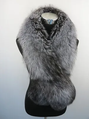 100% Real  Fox Fur Scarf /cape/ Collar /wrap Whole Skin Shawl 120*18cm Magnetic • $89