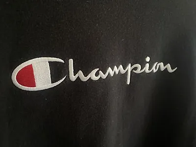 Vintage Champion Crewneck Jumper Reverse Weave Embroidered Logo • $29