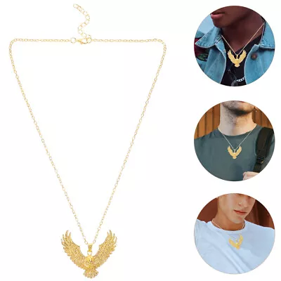  Eagle Necklace Alloy Man Retro Men Pendant Jewelry Gift For • £4.49