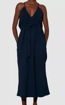 $315 Mara Hoffman Women's Blue Sydney A-Line Dress Size Large • $101.18