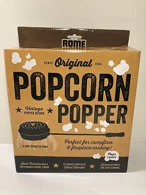 Rome Vintage Design Original Popcorn Popper 2 Qts Fireplac2 Campfire 27” New • $19.99