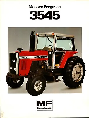 Massey Ferguson MF 3545 Tractor Dealer Sales Specifications Brochure • $15.87