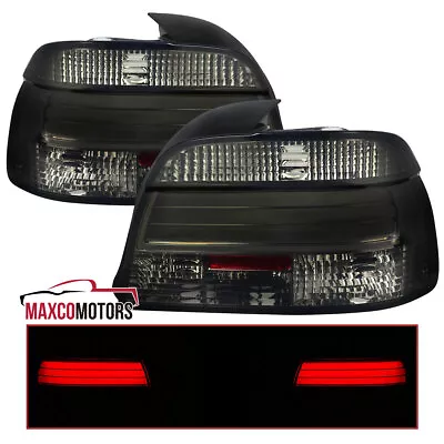 Smoke Tail Lights Fits 1997-2000 BMW E39 5-Series 528i 540i LED Bar Left+Right • $135.49