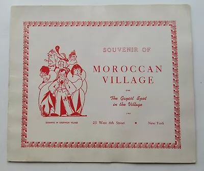 Moroccan Village Photo Folder 23 West  8th Street New York  Gayest Spot In Vill • $25.23