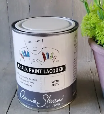 £24 • Buy Annie Sloan Clear Gloss Chalk Paint Lacquer 750ml For Outdoor Indoor Use