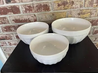 Ceramic Mixing Bowls- Stackable -  With 4 Cooking Utensils - Open Box Never Used • $5