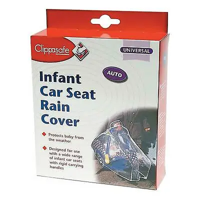 Clippasafe Universal Infant/Baby/Toddler Car Seat Rain Cover/Protector • £8.06