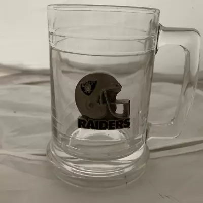 Oakland Las Vegas Los Angeles Raiders Heavy Glass Barware Mug • $20