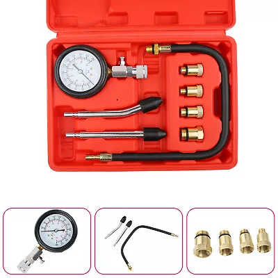 8pcs Petrol Engine Cylinder Compression Tester Kit Gauge Tool For Automotive • $16.68