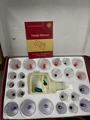 Traditional Chinese Medical Doctor Cupping Kit + DVD Tutorial + 24x Cups + Pump • $44.99