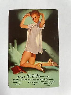 Gil Elvgren Pinup Lady Pin Up Woman USA Advert Swap Playing Card Girl Read Book • $1.96