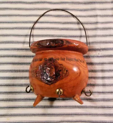 Vintage Cape Cod MA Souvenir Pot Holder Wooden W/ Fun Saying • $14.99