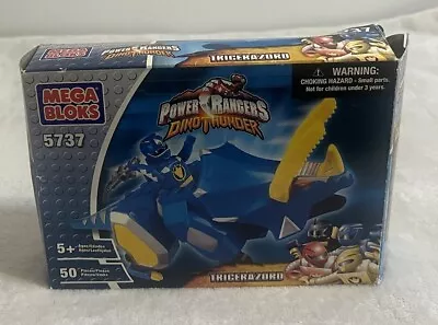 Power Rangers Dino Thunder Mega Bloks  Tricerazord 5737  W/Manual & Box • $17