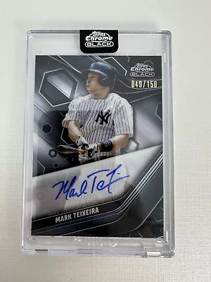 2023 Topps Chrome Black #CBA-MTE Mark Teixeira  ENCASED AUTO /150 Yankees • $32