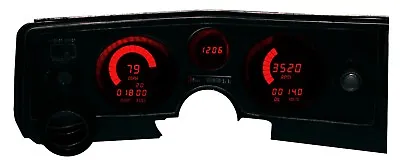$337.37 • Buy 1969 Chevelle Digital Dash Panel Red LED Gauges Lifetime Warranty USA Made