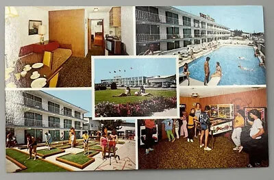 Vintage Yankee Clipper Motel Wildwood Crest New Jersey Postcard “Free S&H” • $2.42