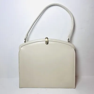 Vintage Theodor California Purse Kelly Pocketbook Hand Bag Off White Ivory Gold • $27.97